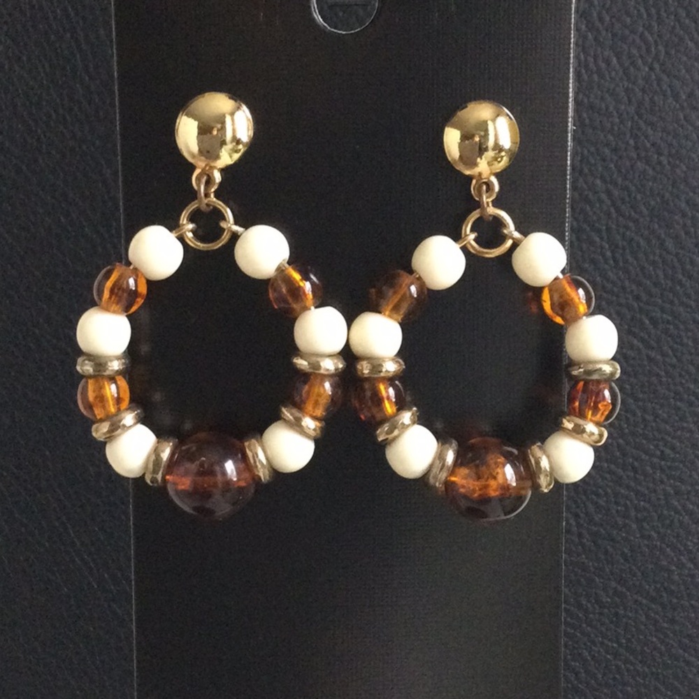 Trendy Boho Beaded Hoop Earrings